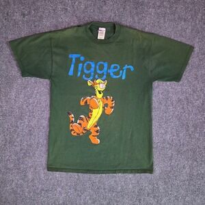 Disney Tigger T-Shirt Mens Large Green Vintage 90s Winnie the Pooh Brazos USA